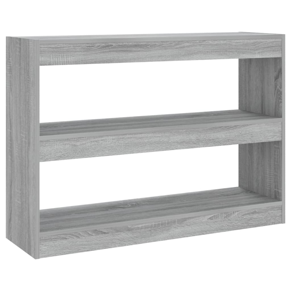 vidaXL Bücherregal/Raumteiler Grau Sonoma 100x30x72 cm