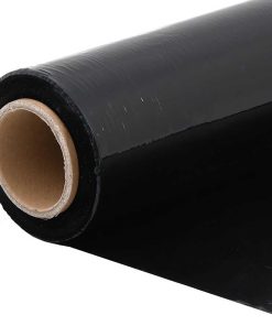 vidaXL Stretchfolie 6 Stk. Schwarz 20 µm 50 cm x 300 m