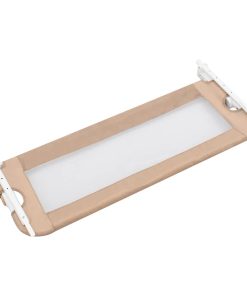 vidaXL Kleinkind-Bettschutzgitter Taupe 102x42 cm Polyester