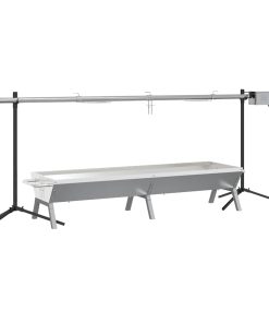 vidaXL Rotisserie-Grill Automatisch Edelstahl