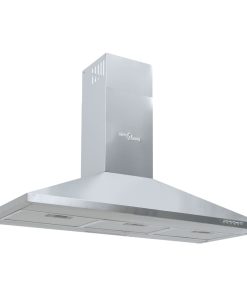 vidaXL Dunstabzugshaube 90 cm Edelstahl