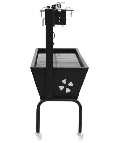 vidaXL Elektrische BBQ-Rotisserie Edelstahl