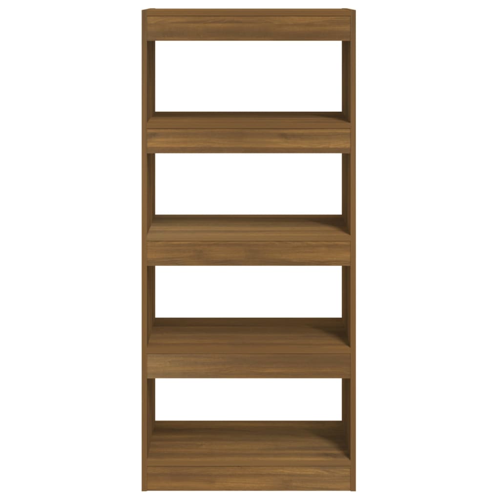vidaXL Bücherregal/Raumteiler Braun Eichen-Optik 60x30x135 cm