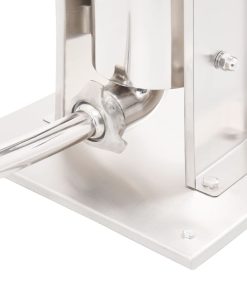 vidaXL Manueller Wurstfüller Silbern 5 L Edelstahl