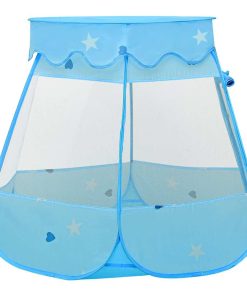 vidaXL Kinder-Spielzelt Blau 102x102x82 cm