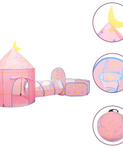 vidaXL Spielzelt für Kinder Rosa 301x120x128 cm