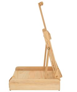 vidaXL Tischstaffelei mit Schublade 41,5x37x12 cm Massivholz Kiefer