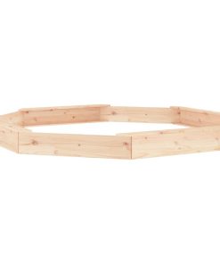 vidaXL Sandkasten mit Sitzen Achteck Massivholz Kiefer