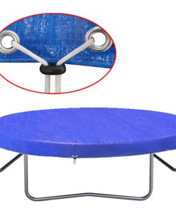 vidaXL Trampolinabdeckung PE 360-367 cm 90 g/m²