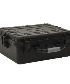 vidaXL Flugkoffer Tragbar Schwarz 55x43x21 cm PP
