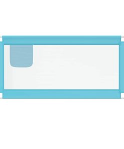 vidaXL Kleinkind-Bettschutzgitter Blau 150x25 cm Stoff