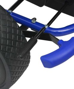 vidaXL Pedal Go-Kart mit verstellbarem Sitz Blau