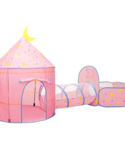 vidaXL Spielzelt mit 250 Bällen Rosa 301x120x128 cm