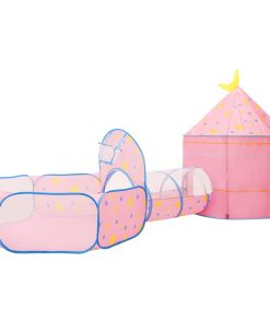vidaXL Spielzelt mit 250 Bällen Rosa 301x120x128 cm