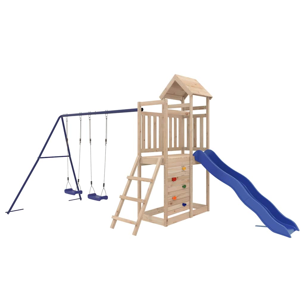 vidaXL Spielturm Massivholz Kiefer