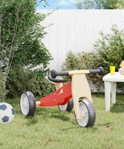 vidaXL Laufrad für Kinder 2-in-1 Rot