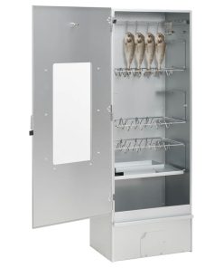 vidaXL Räucherofen mit Kaltrauchgenerator Verzinkter Stahl