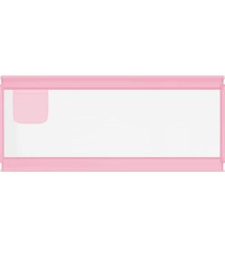 vidaXL Kleinkind-Bettschutzgitter Rosa 200x25 cm Stoff