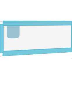 vidaXL Kleinkind-Bettschutzgitter Blau 190x25 cm Stoff