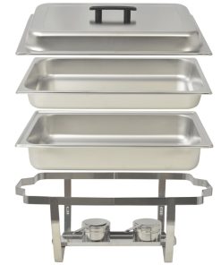 vidaXL Chafing Dish Set 4-tlg. Edelstahl
