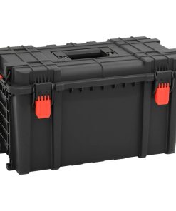 vidaXL Koffer für Flugreise Tragbar Schwarz 57x35x32,5 cm PP