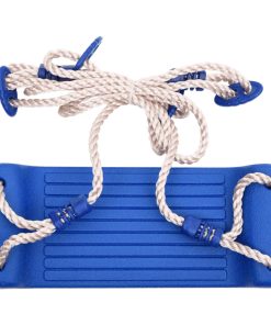 vidaXL Schaukelsitze mit Seilen 2 Stk. Blau 38x16 cm PE