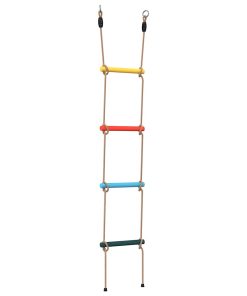 vidaXL Strickleiter für Kinder mit 4 Sprossen Mehrfarbig