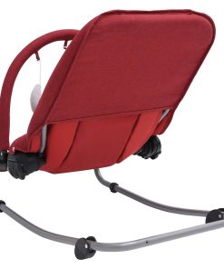 vidaXL Babywippe Rot Stahl