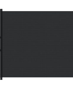 vidaXL Haustier-Barriere Ausziehbar Schwarz 102,5x125 cm