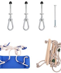 vidaXL Schaukelsitz mit Seilleiter Blau 37x15 cm PE