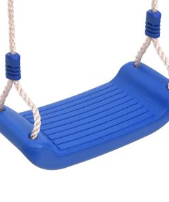 vidaXL Schaukelsitze mit Seilen 2 Stk. Blau 38x16 cm Polyethene