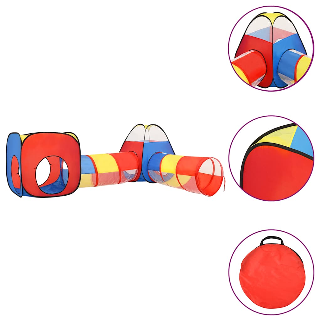 vidaXL Spielzelt mit 250 Bällen Mehrfarbig 190x264x90 cm