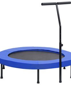 vidaXL Fitness Trampolin mit Griff und Sicherheitspolster 122 cm