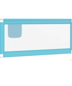 vidaXL Kleinkind-Bettschutzgitter Blau 160x25 cm Stoff