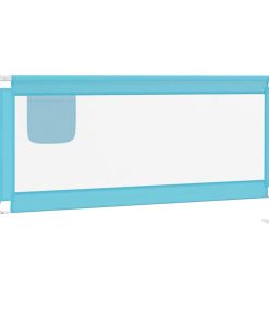 vidaXL Kleinkind-Bettschutzgitter Blau 180x25 cm Stoff
