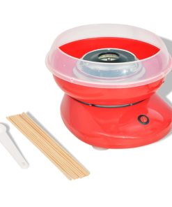 vidaXL Zuckerwattemaschine 480 W Rot