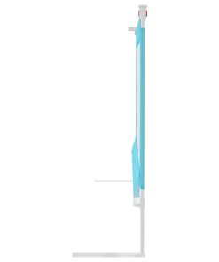 vidaXL Kleinkind-Bettschutzgitter Blau 120x25 cm Stoff