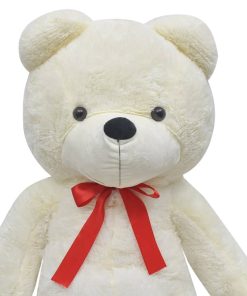 vidaXL Weicher XXL-Plüsch-Teddybär Weiß 85 cm