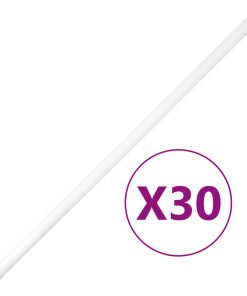 vidaXL Installationsrohre mit Clips Ø20 mm 30 m PVC