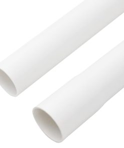 vidaXL Installationsrohre mit Clips Ø30 mm 30 m PVC