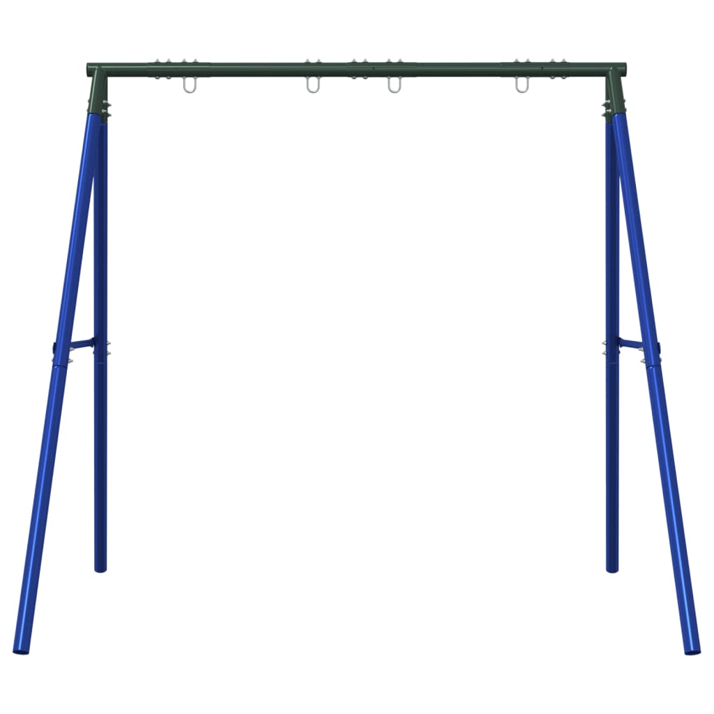 vidaXL Schaukelgestell mit 4 Haken Blau Stahl