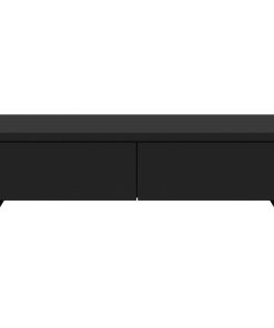 vidaXL Monitorständer mit Schubladen Schwarz 50x27x15 cm Holzwerkstoff