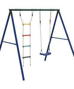 vidaXL Schaukel-Set mit Schaukelsitz und Strickleiter