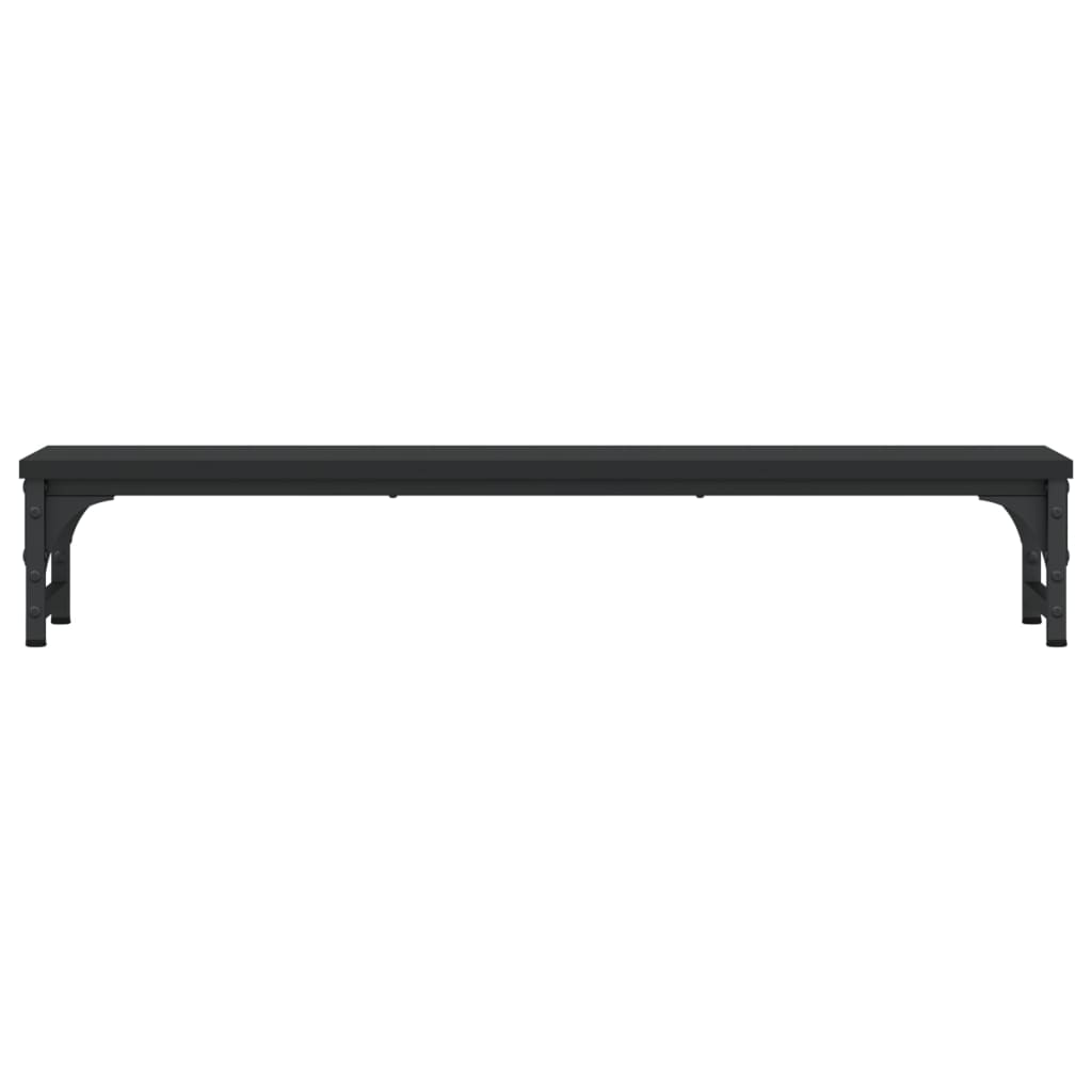 vidaXL Monitorständer Schwarz 85x23x15,5 cm Holzwerkstoff