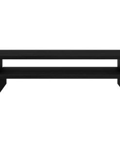 vidaXL Monitorständer Schwarz Eichen-Optik 54x22x15 cm Holzwerkstoff