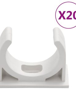 vidaXL Installationsrohre mit Clips Ø30 mm 10 m PVC