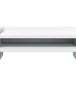 vidaXL Monitorständer Weiß 42x24x16 cm Holzwerkstoff