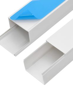 vidaXL Installationsrohre Selbstklebend 60x40 mm 10 m PVC