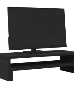 vidaXL Monitorständer Schwarz 54x22x15 cm Holzwerkstoff