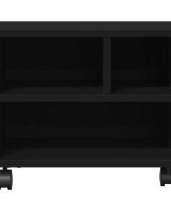 vidaXL Druckerständer mit Rollen Schwarz 41x32x34,5 cm